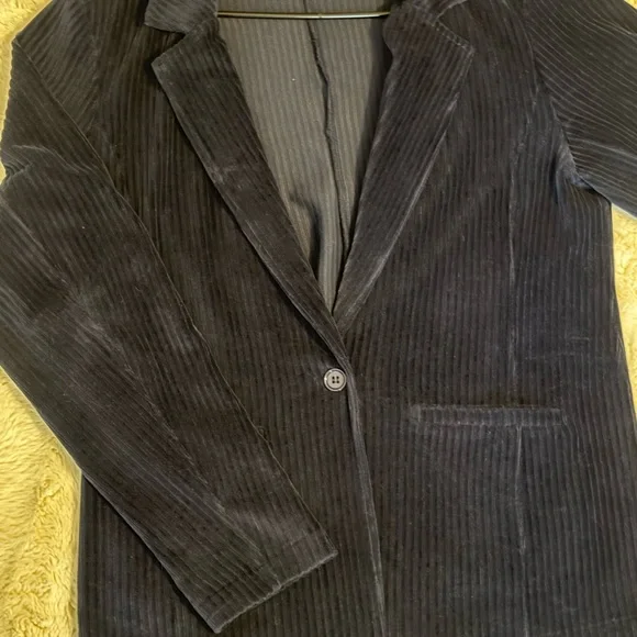 Maurices Navy Stretch Corded-Inspired Blazer - Picture 2 of 6